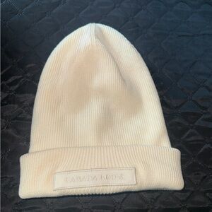 Canada Goose Cream Knit Hat